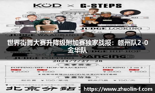 世界街舞大赛升降级附加赛独家战报：赣州队2-0金华队